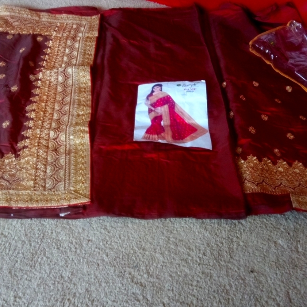 A pageant sari